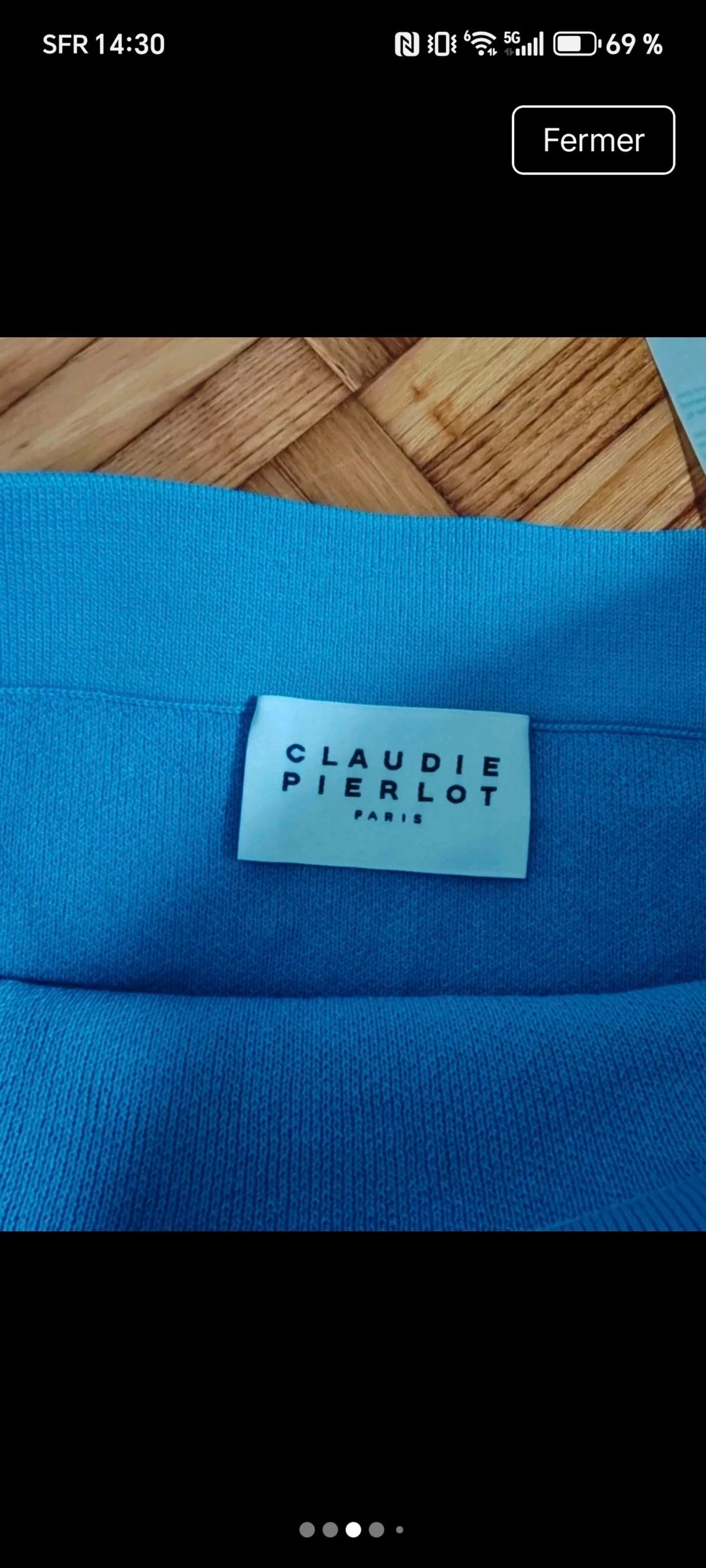 Saia azul Claudie Pierlot tamanho 1 nova – photo 3